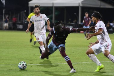 Real Salt Lake, 12 Temmuz 2020 'de Orlando Florida' da düzenlenen MLS Sırt Turnuvası sırasında Colorado Rapids ile karşı karşıya.