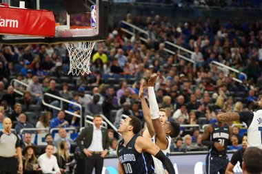 Orlando Magic 28 Şubat 2020 tarihinde Orlando Florida 'da Amway Center' da Minnesota Timberwolves 'a ev sahipliği yapar..  