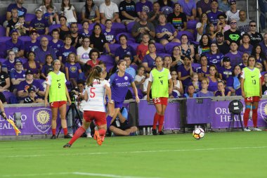 Orland Pride, 25 Ağustos 2018 'de Orlando Florida' daki Exploria Stadyumu 'nda Chicago Red Stars' a ev sahipliği yapıyor..  