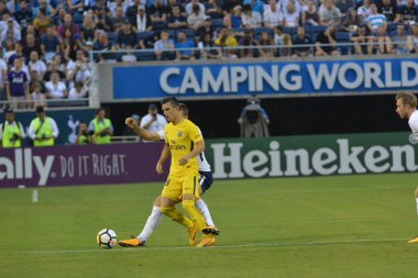 Paris Saint-Germain, Tottenham Hotspur 'a karşı 22 Temmuz 2017' de Orlando Florida 'daki Citrus Bowl' da. 