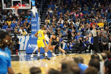Orlando Magic 11 Aralık 2019 Çarşamba günü Orlando Forida 'daki Amway Center' da Los Angeles Lakers 'a ev sahipliği yaptı. Fotoğraf: Marty Jean-Louis