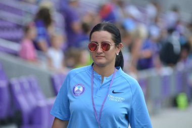 Orlando Pride 21 Temmuz 2018 'de Orlando Florida' daki Exploria Stadyumu 'nda Seattle Reign FC' ye ev sahipliği yapmaktadır. Fotoğraf: Marty Jean-Louis