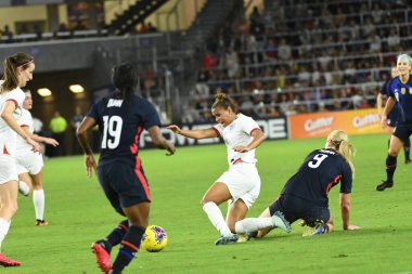 5 Mart 2020 'de Orlando Florida' daki Exploria Stadyumu 'nda düzenlenen 2020 SheBelieves Kupası' nda ABD - İngiltere Karşılaşması 