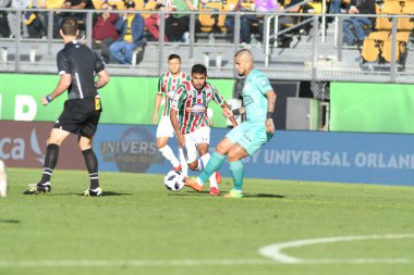 Fluminense, Florida Kupası 'nda 15 Ocak 2018' de Orlando Florida 'da oynanan Spektrum Stadyumu' nda Barcelona SC 'ye karşı..  