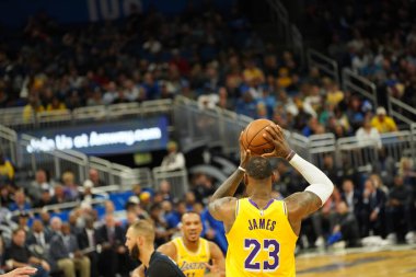 Orlando Magic 11 Aralık 2019 Çarşamba günü Orlando Forida 'daki Amway Center' da Los Angeles Lakers 'a ev sahipliği yaptı..  