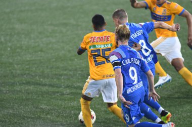 Atlanta United sunucusu Tigres & MLS Homegrown takımları 31 Temmuz 2018 'de Atlanta, Georgia' da düzenlenen MLS All Star haftasında. Fotoğraf: Marty Jean-Louis