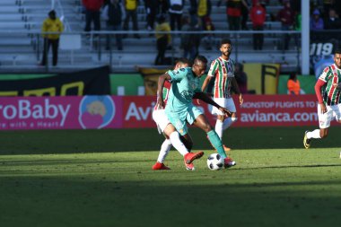Fluminense, Florida Kupası 'nda 15 Ocak 2018' de Orlando Florida 'da oynanan Spektrum Stadyumu' nda Barcelona SC 'ye karşı..  