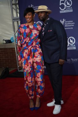 15 Ekim 2019 'da Nashville, Tennessee' deki Linbscome Üniversitesi 'nde verilen 50. GMA Dove Ödülleri sırasında kırmızı halı. 
