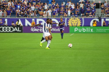 Orlando City SC 15 Temmuz 2015 'te Orlando Florida' daki Camp World Stadyumu 'nda West Bromwich Albion' a ev sahipliği yaptı. Fotoğraf: Marty Jean-Louis