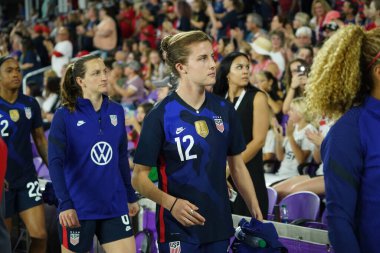 5 Mart 2020 'de Orlando Florida' daki Exploria Stadyumu 'nda düzenlenen 2020 SheBelieves Kupası' nda ABD - İngiltere Karşılaşması 