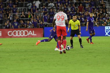 Orlando City 21 Temmuz 2019 tarihinde Florida, Orlando 'da Exploria Stadyumu' nda New York Red Bulls 'a ev sahipliği yaptı..