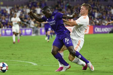 Orlando City, 23 Ağustos 2019 Cuma günü Florida, Orlando 'daki Exploria Stadyumu' nda Atlanta United 'a ev sahipliği yaptı.