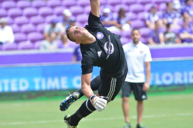 Orlando City 15 Nisan 2017 'de Florida, Orlando' daki Citrus Bowl 'da Los Angeles Galaksisine ev sahipliği yaptı..  