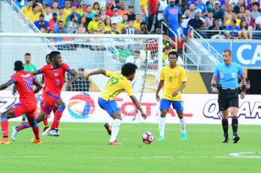 Brezilya, 8 Haziran 2016 tarihinde Orlando Florida 'daki Copa America Centenario' da Haiti ile karşılaştı.. 