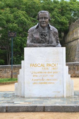 View on the monument to Pascal Paoli clipart