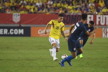 ABD Kolombiya 'ya karşı Raymond James Stadyumu' nda 11 Ekim 2018 'de.  