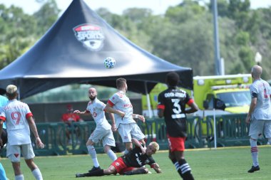 Toronto FC, 13 Temmuz 2020 tarihinde Orlando Florida 'daki ESPN Wild World of Sports' ta düzenlenen MLS Back Tournament sırasında D.C. United ile karşılaştı. Fotoğraf: Marty Jean-Louis