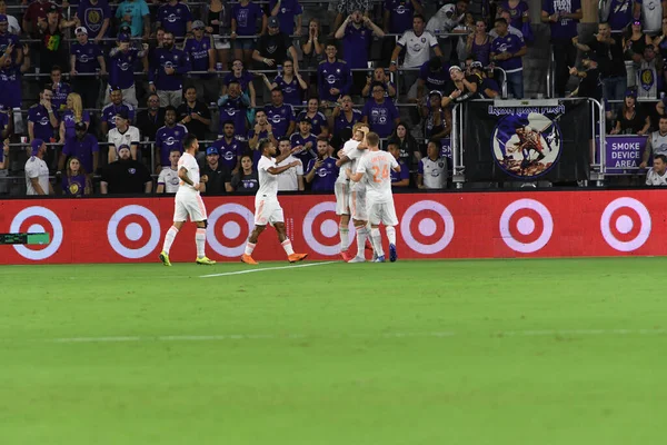 Orlando City Gastheer Atlanta United Het Exploria Stadium Augustus 2018 — Stockfoto