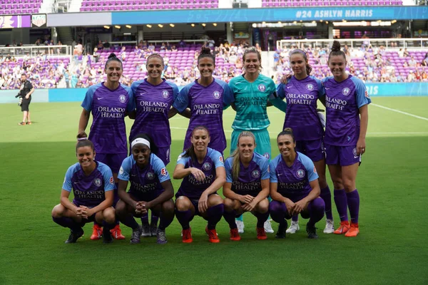 Orlando Pride Gastheer Van Portand Thorns Het Orlando City Stadium — Stockfoto