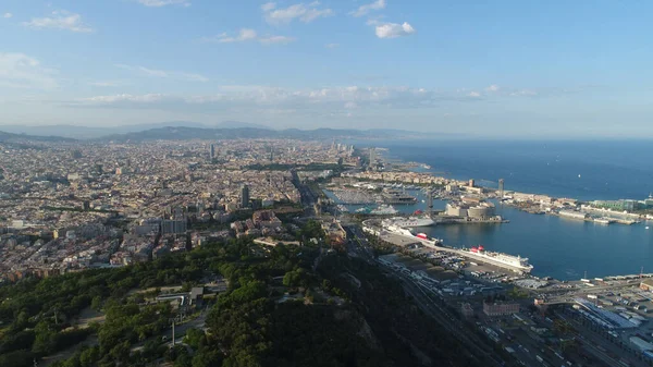 İspanya, Barselona 'nın hava manzarası