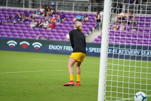 Orgulhos Fotográficos Recebe Portland Thorns Orlando City Stadium Orlando Florida — Fotografia de Stock