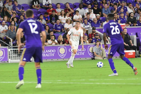 Orlando City Hospeda Atlanta United Exploria Stadium Agosto 2018 Orlando — Fotografia de Stock