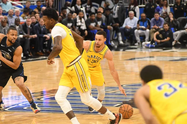 Orlando Magic Värd För Golden State Warriors Amway Center Orlando — Stockfoto