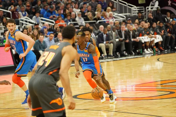 Orlando Magic Värd För Oklahoma Thunder Amway Center Orlando Florida — Stockfoto