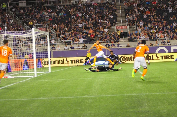 Orlando City Ospita Houston Dynamo Luglio 2016 Camping World Stadium — Foto Stock