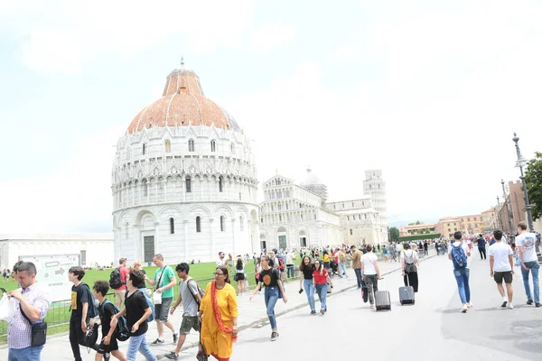 Vista Destino Turístico Itália Torre Inclinada Pisa — Fotografia de Stock