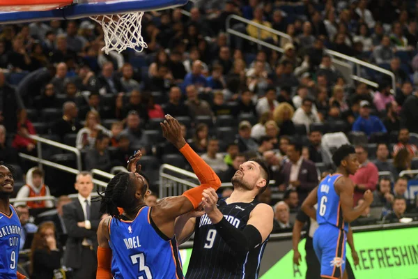 Orlando Magic Hostí Oklahomacity Thunder Amway Center Orlandu Floridě Ledna — Stock fotografie