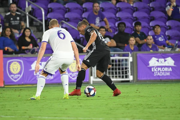 Orlando City Φιλοξενεί Sporting Kansas Στο Exploria Stadium Την Τετάρτη — Φωτογραφία Αρχείου