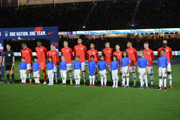 Equipo Nacional Masculino Los Estados Unidos Acoge Selección Nacional Ecuador — Foto de Stock