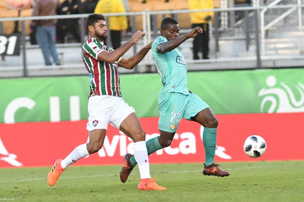 Fluminense Barcelona Florida Cup Spectrum Stadium Den Januari 2018 Orlando — Stockfoto