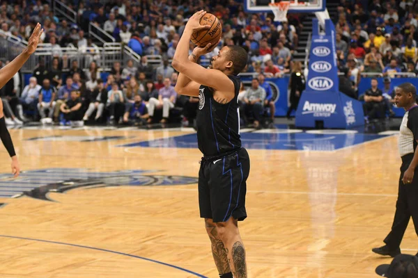 Orlando Magic Φιλοξενεί Τους Golden State Warriors Στο Amway Center — Φωτογραφία Αρχείου