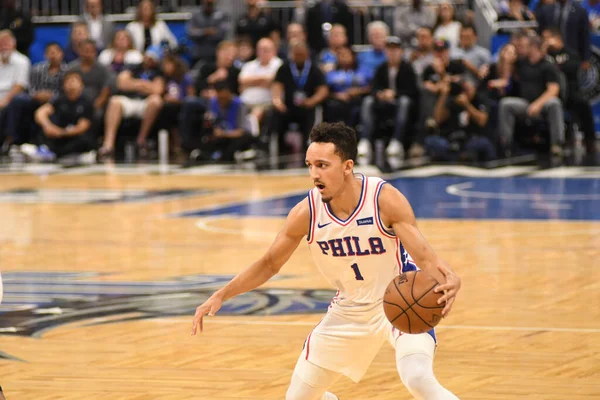 Orlando Magic Host Philadelphia 76Ers Amway Center Στο Ορλάντο Της — Φωτογραφία Αρχείου