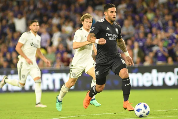 Orlando City 21 Nisan 2018 'de Orlando Florida' daki Exploria Stadyumu 'nda San Jose depremlerine ev sahipliği yaptı..  