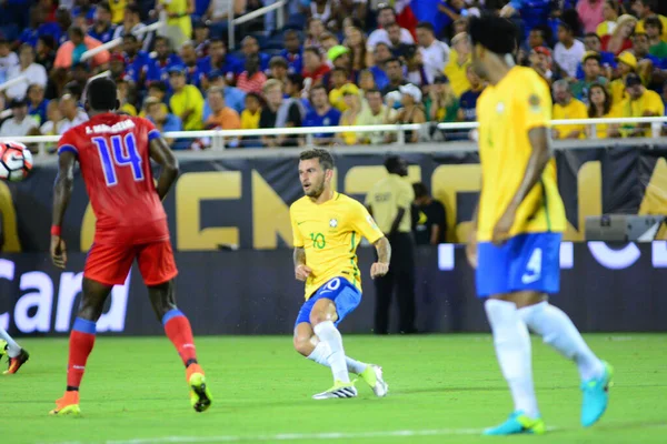 Brasil Enfrenta Haití Durante Copa América Centenario Orlando Florida Camping —  Fotos de Stock