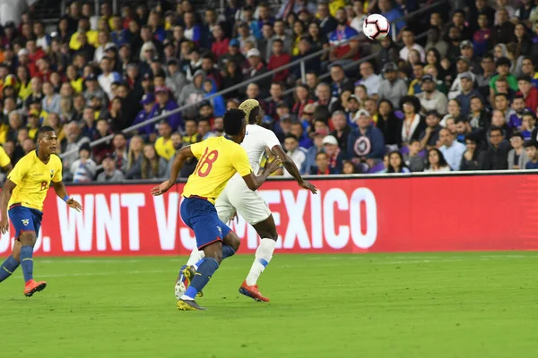 Die Männer Nationalmannschaft Empfängt März 2019 Die Ecuadorianische Nationalmannschaft Orlando — Stockfoto