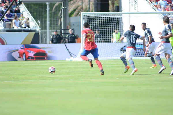 Costa Rica Enfrenta Paraguai Durante Centenário Copa América Estádio Mundial — Fotografia de Stock