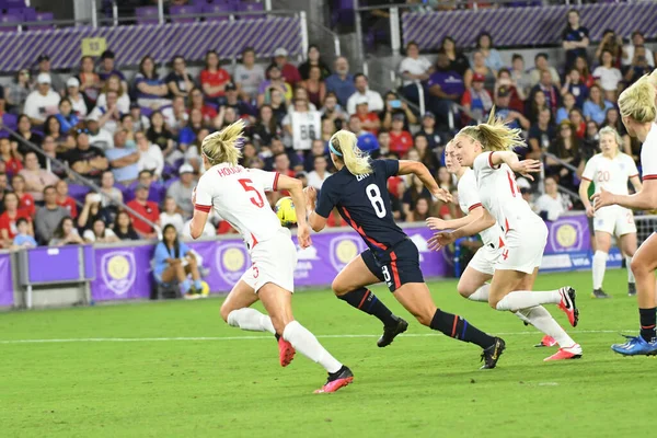 5 Mart 2020 'de Orlando Florida' daki Exploria Stadyumu 'nda düzenlenen 2020 SheBelieves Kupası' nda ABD - İngiltere Karşılaşması 