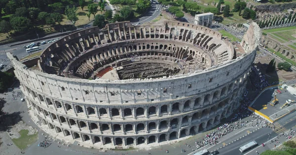 意大利罗马著名的竞技场的鸟瞰 — 图库照片