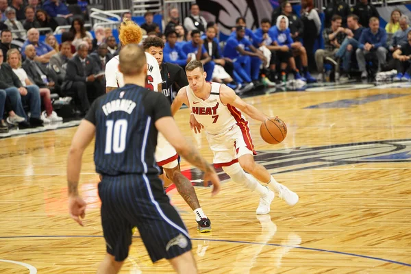 Orlando Magic Φιλοξενεί Μαϊάμι Χιτ Στο Amway Center Στο Ορλάντο — Φωτογραφία Αρχείου