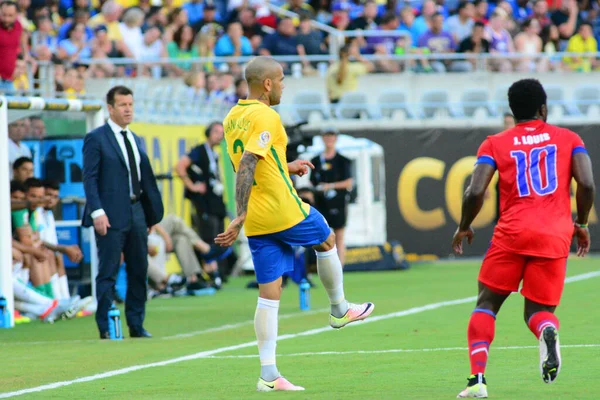 Brasil Enfrenta Haiti Durante Centenário Copa América Orlando Florida Camping — Fotografia de Stock