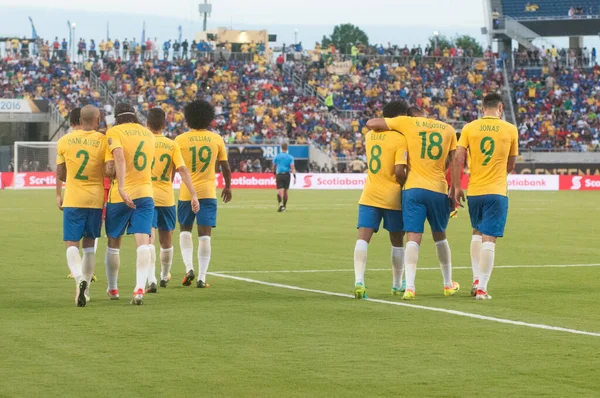 Brasil Enfrenta Haiti Durante Centenário Copa América Orlando Florida Camping — Fotografia de Stock