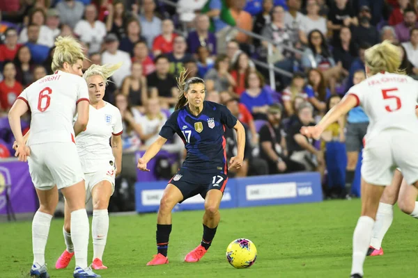 5 Mart 2020 'de Orlando Florida' daki Exploria Stadyumu 'nda düzenlenen 2020 SheBelieves Kupası' nda ABD - İngiltere Karşılaşması 