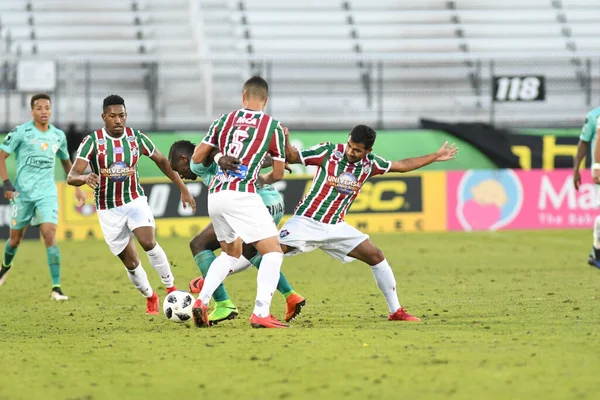 Fluminense Barcelona Durante Copa Flórida Spectrum Stadium Janeiro 2018 Orlando — Fotografia de Stock