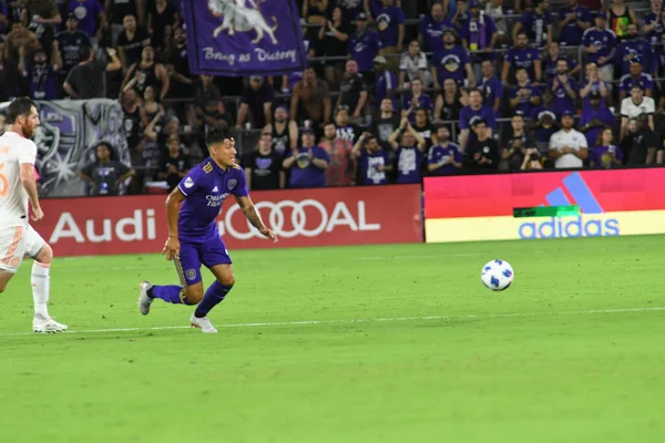 Orlando City Gastheer Atlanta United Het Exploria Stadium Augustus 2018 — Stockfoto