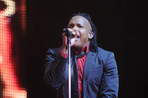 Christian Bands Newsboys Building 429 Perform First Baptist Church Oviedo — Zdjęcie stockowe