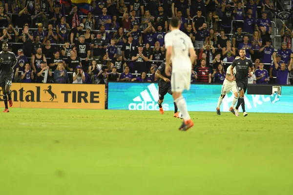 Orlando City 21 Nisan 2018 'de Orlando Florida' daki Exploria Stadyumu 'nda San Jose depremlerine ev sahipliği yaptı..  